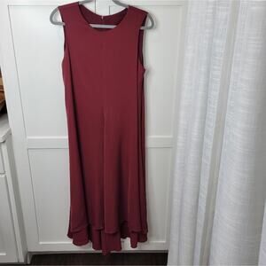 Uma | Raquel Davidowicz Sleeveless Asymmetrical High low Hem Maxi Dress Size Med